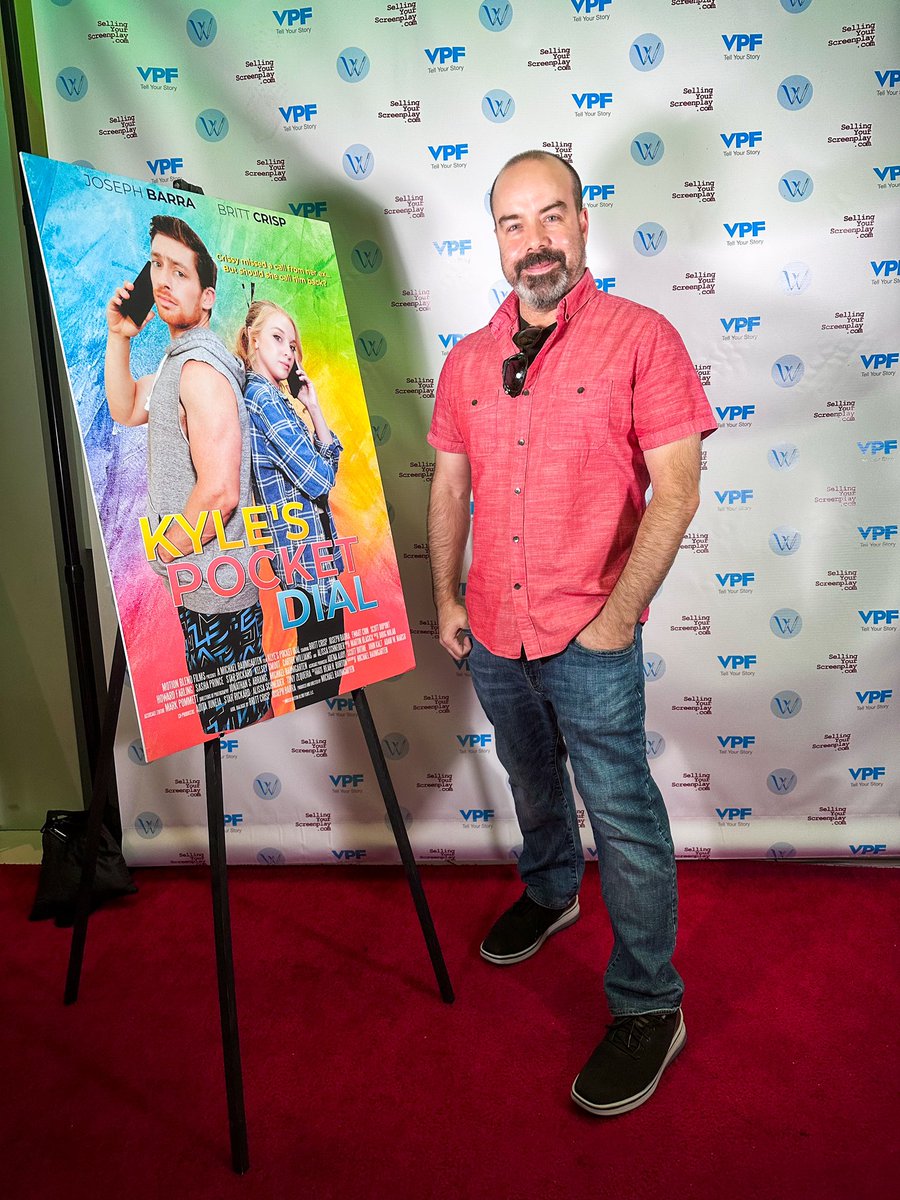TiltedHatProd's tweet photo. At the festival screening of “Kyle’s Pocket Dial” today. 

I did some of the video &amp; dialogue editing  &amp; titles/ credits on the film. 

Congrats to director @MBFilmmaker and everyone involved in the making of the film!

#syssixfigurefilmfestival #filmeditor #Adobepremiere https://t.co/Ct6R1mbSop