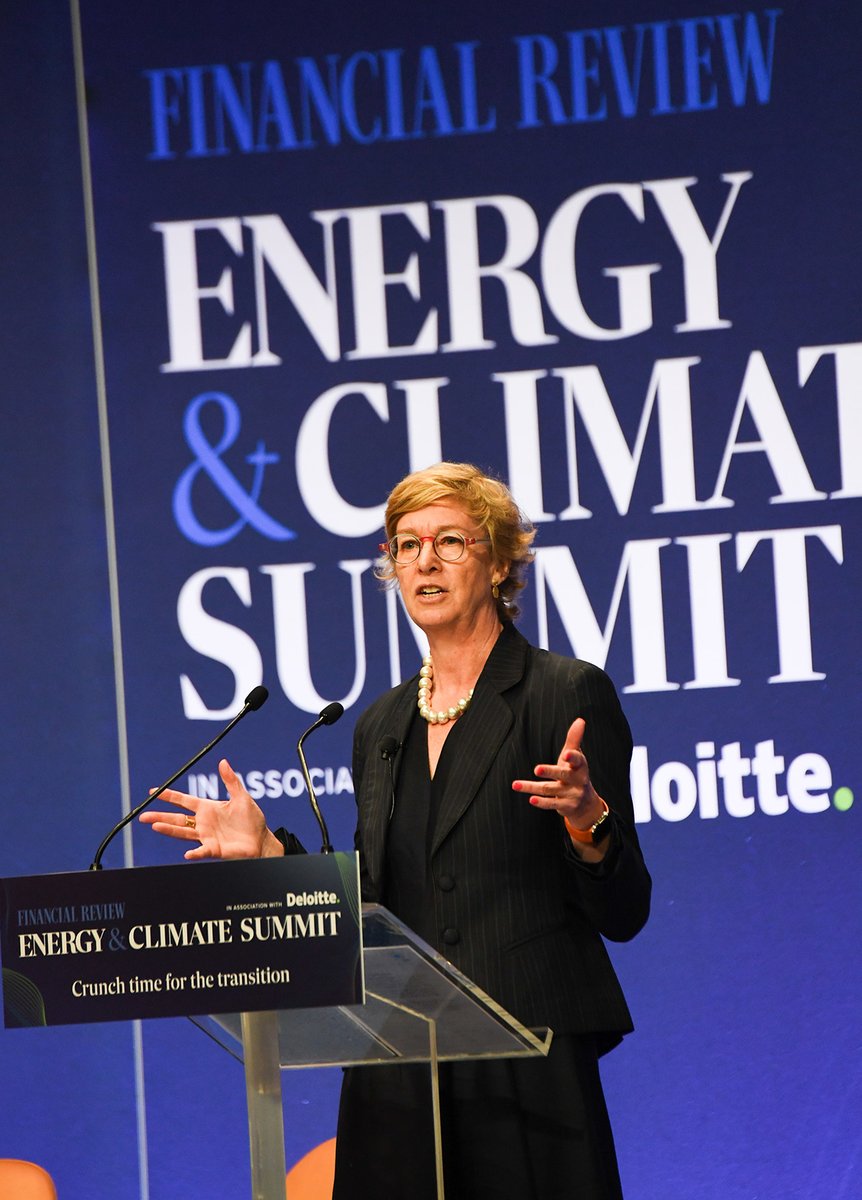 the_AEMC's tweet photo. “CER will be at least 20% of our energy solution, but it is not getting 20% of our attention. That has to change.” 
Chair of @the_AEMC &amp; Energy Advisory Panel @AnnaCollyer13 at the #afrenergyclimatesummit today.
Photo: Peter Rae 
Full speech: https://t.co/5HxU7T65Xj https://t.co/LPmLnIPf3p
