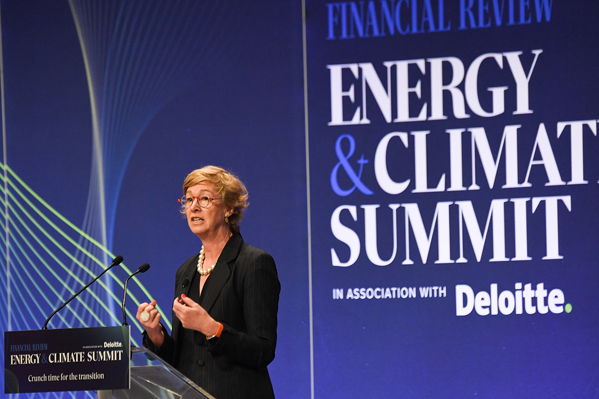 the_AEMC's tweet photo. “CER will be at least 20% of our energy solution, but it is not getting 20% of our attention. That has to change.” 
Chair of @the_AEMC &amp; Energy Advisory Panel @AnnaCollyer13 at the #afrenergyclimatesummit today.
Photo: Peter Rae 
Full speech: https://t.co/5HxU7T65Xj https://t.co/LPmLnIPf3p