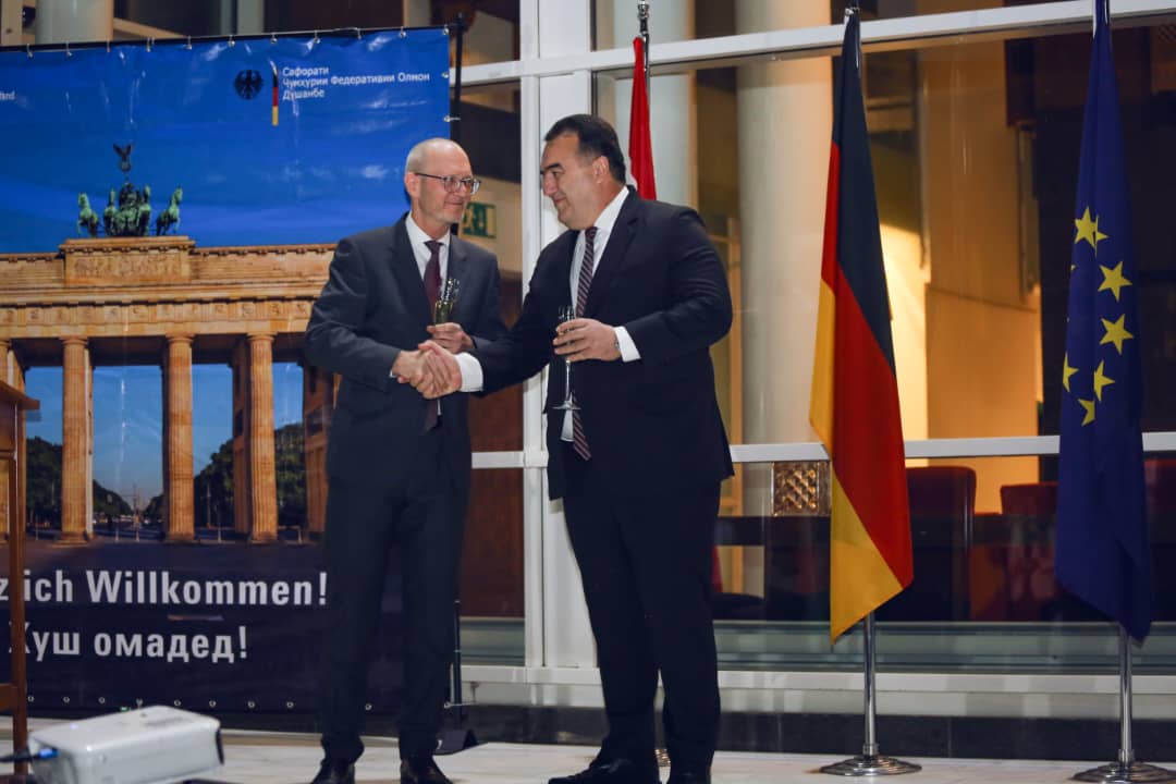 GermanyinTJ's tweet photo. 2/2 In the presence of the Minister of Energy and Water Resources, H.E. Juma, he stressed that the Embassy will make every effort to advance the intensification of relations agreed by Federal Chancellor Scholz with H.E. StP Rahmon last week. https://t.co/Pjyh7Ruq5j