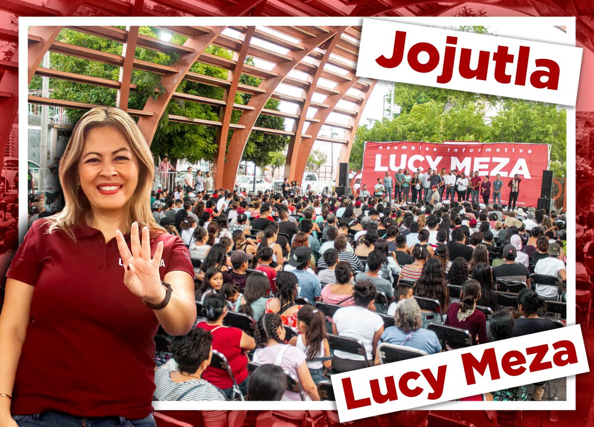 MarioArellanoB's tweet photo. El pueblo de #Jojutla respalda a Lucy Meza para la gubernatura. Ella es la esperanza de Morelos. Ella es quien tiene la experiencia y la trayectoria para llevar a nuestro estado a su real transformación. En Morelos #EsLucy https://t.co/BxRWqwIdgG