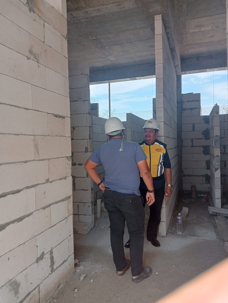 Turun padang melihat perkembangan projek pembinaan blok baharu bagi kelas pendidikan khas integrasi (ppki) serta lain-lain kemudahan mesra Oku di smk mutiara, w.p. labuan - lipat gandakan usaha