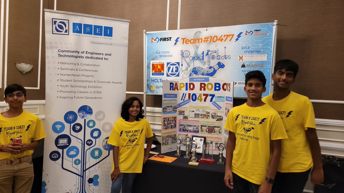 RapidRobotsNovi's tweet photo. Grateful to ASEI for providing Rapid robots with the chance to display our robot and promote STEM awareness among young minds. π€π #STEM #ASEI #Robotics #FIRSTMichigan https://t.co/3PAyQsaZXn