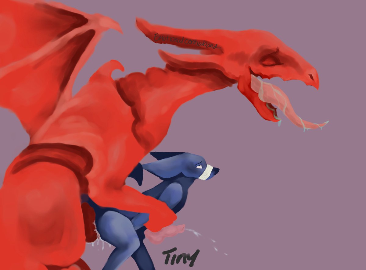EmoContraband's tweet photo. This wolf likes to find himself in trouble. #knotted #furry #dragon #anthro #nsfwfurry https://t.co/GVujwHQzMP