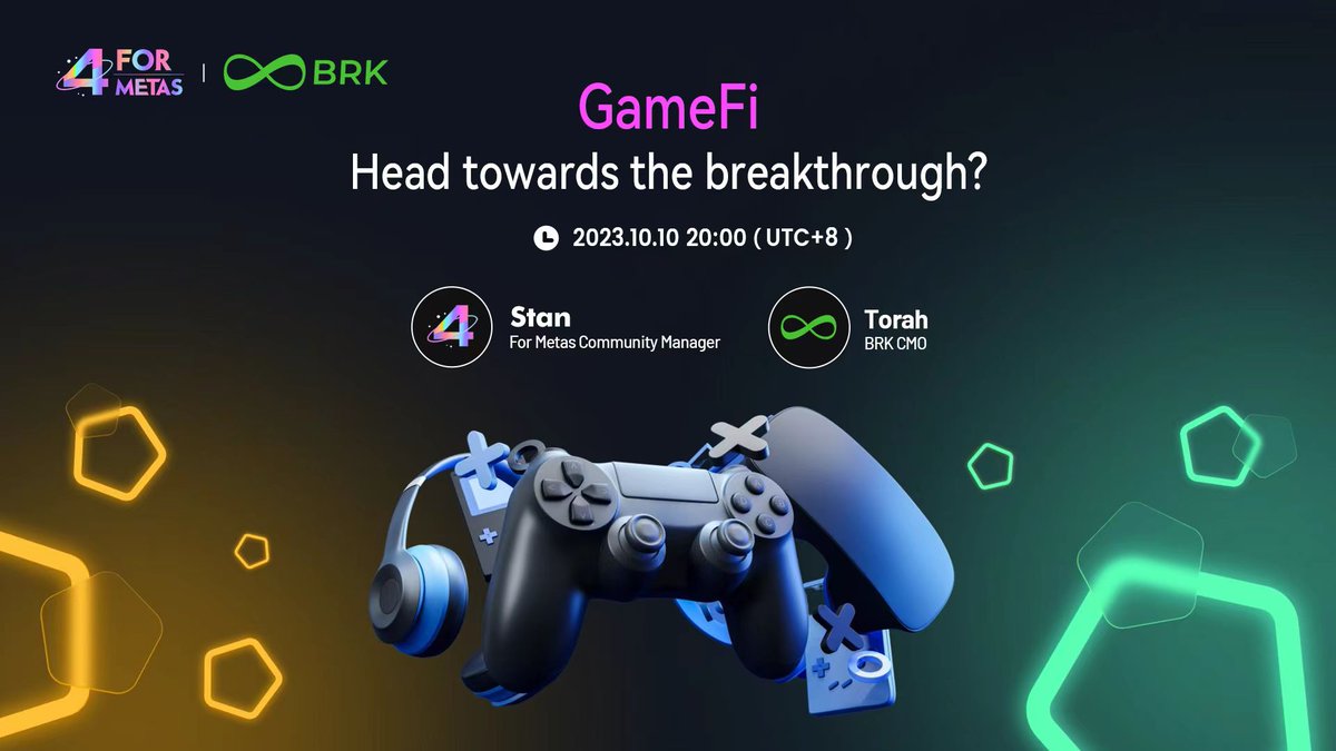 4metas's tweet photo. 🗣Upcoming #ForMetas x @BRKDAO
Telegram AMA
📷20:00 SGT 10th Oct
📷https://t.co/iwZvxx2jqR
See you soon!
#NFTs #GameFi #Web3 #web3community #blockchaingames #AMA https://t.co/F61q2rjsCn