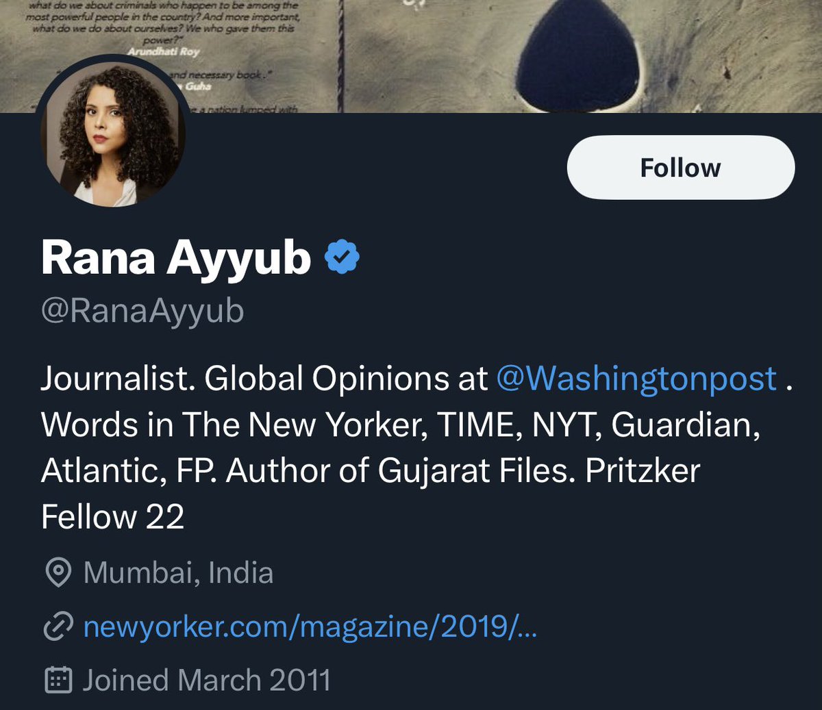 AsYouNotWish's tweet photo. Could the Washington Post please look into its star columnist Rana Ayyub’s public association with Irena Akbar, the Muslim woman from India who posted a disgusting tweet justifying the parading of German tourist Shani Louk’s naked dead body by Hamas terrorists?

Ayyub appears to be a source of inspiration for Akbar.