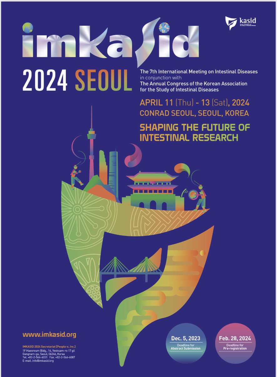 Sang Hyoung Park (@sang_hyoung) on Twitter photo SAVE the date!! @Imkasid2024 <a href="/DrYoonAn/">Dr Yoon-Kyo An</a> <a href="/DrSagami/">Shintaro Sagami, MD, PhD</a> <a href="/KrugCleveland/">Noa Krugliak Cleveland, MD</a> <a href="/Satimai1/">Satimai</a> <a href="/TurpinWilliams/">Williams Turpin</a> <a href="/HangVietDao1/">Hang Viet Dao</a> <a href="/rupertleong/">Prof Rupert Leong</a> <a href="/wingyanjoyce/">Joyce Mak</a> <a href="/GilMelmedMD/">Gil Y. Melmed, MD, MS</a> <a href="/sravmd/">Sravanthi Parasa MD</a> <a href="/gidrlee/">Chang Kyun Lee</a> imkasid.org 👍 SAVE the date!! @Imkasid2024 <a href="/DrYoonAn/">Dr Yoon-Kyo An</a> <a href="/DrSagami/">Shintaro Sagami, MD, PhD</a> <a href="/KrugCleveland/">Noa Krugliak Cleveland, MD</a> <a href="/Satimai1/">Satimai</a> <a href="/TurpinWilliams/">Williams Turpin</a> <a href="/HangVietDao1/">Hang Viet Dao</a> <a href="/rupertleong/">Prof Rupert Leong</a> <a href="/wingyanjoyce/">Joyce Mak</a> <a href="/GilMelmedMD/">Gil Y. Melmed, MD, MS</a> <a href="/sravmd/">Sravanthi Parasa MD</a> <a href="/gidrlee/">Chang Kyun Lee</a> imkasid.org 👍