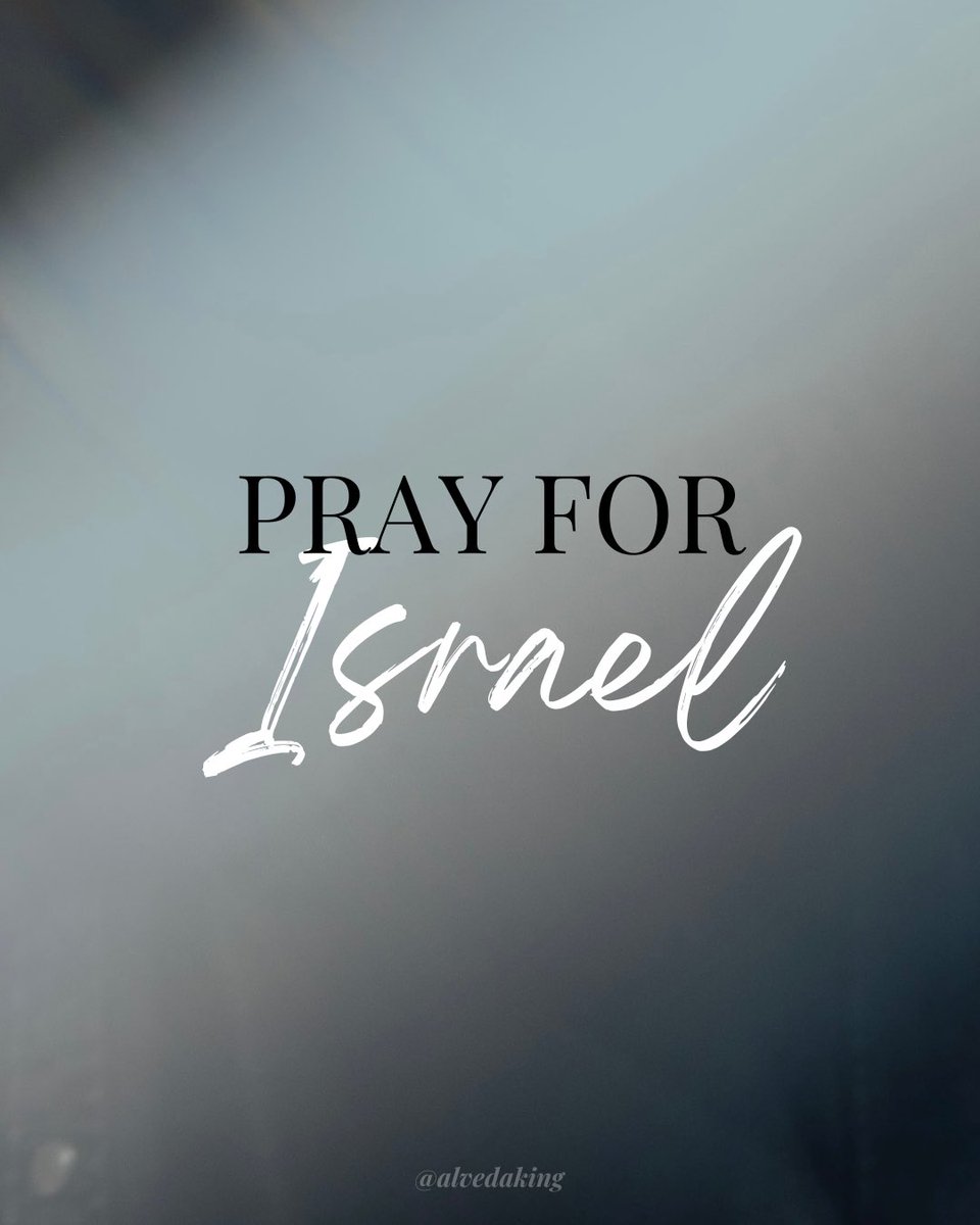 Join me in praying for Israel. The Bible is clear that we are to support God’s chosen people!