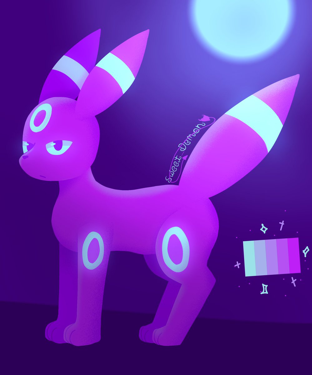 SweetDemon51736's tweet photo. Umbreon hecho con una hermosa paleta de colores hermosa 

#Pokemon #umbreon https://t.co/Bay441x2xU