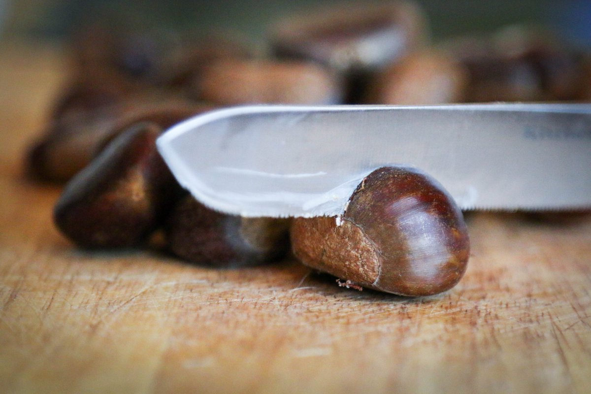 vachestnuts's tweet image. Remember to score your #chestnuts before boiling or roasting so they can release steam. virginiachestnuts.com