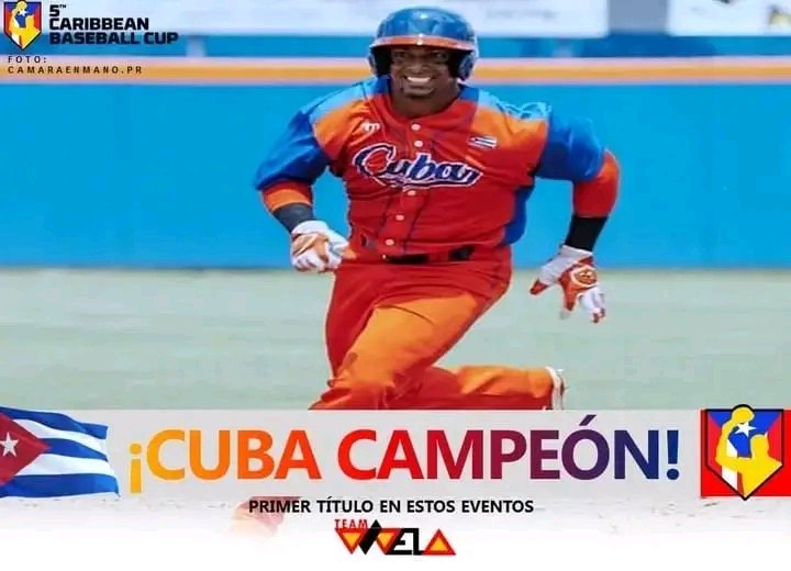 Roilancu1's tweet photo. Arriba #Cuba, #Cuba, #Cubaaa!!!

#Cuba Campeón de la Copa del Caribe de Béisbol ⚾️!!!
Derrotó a Curazao 3x1.
Tubey del Leñador tunero Baldoquín, combinado con Jonrón del "Grillo" Arruebarruena, le dieron la medalla de oro a nuestra selección.
FELICIDADES #CUBA 
#SíSePuede https://t.co/vVX30Zane2