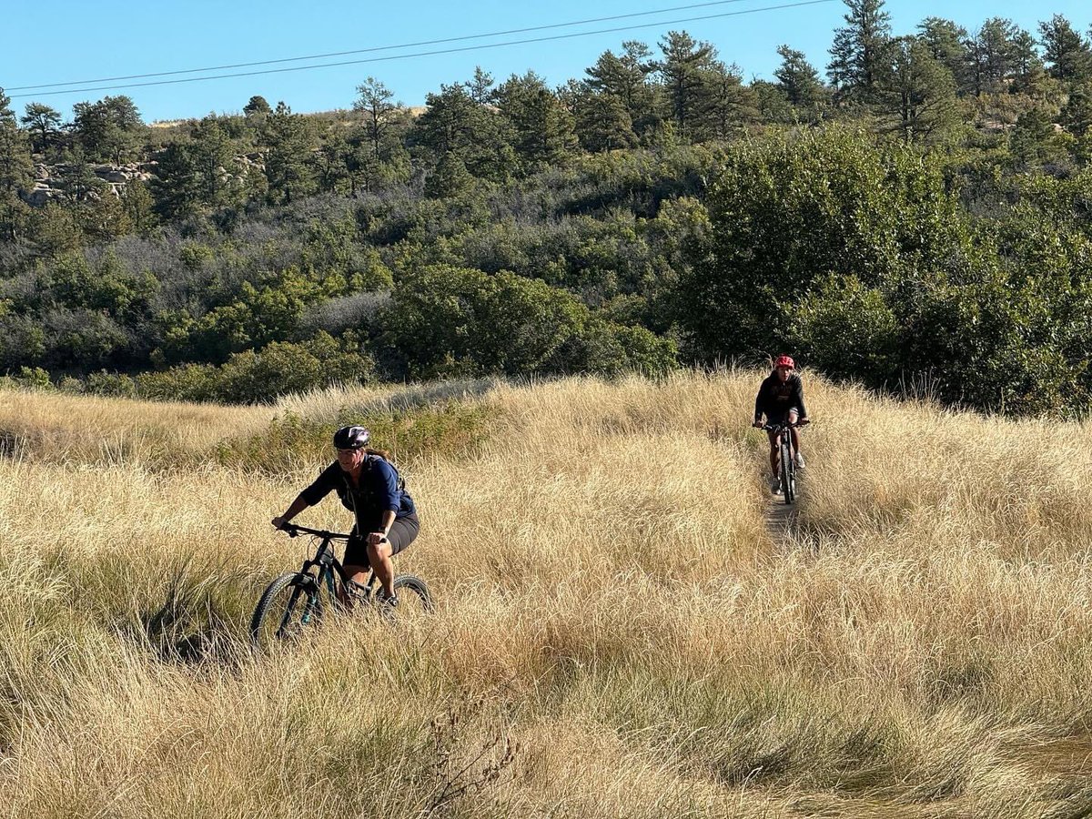 COtriMom's tweet photo. New bike day!!! I’m in love! Got to enjoy day 1 with @mbrevoort and our oldest kid! Mtn bike Technology &amp; geometry has greatly changed in the last 9 years. Holy fun! #ibis #exie https://t.co/NViiS8IkVX