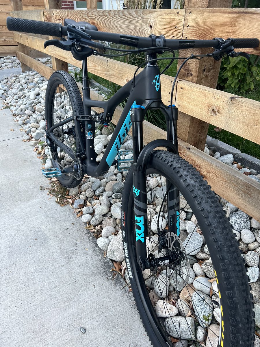 COtriMom's tweet photo. New bike day!!! I’m in love! Got to enjoy day 1 with @mbrevoort and our oldest kid! Mtn bike Technology &amp; geometry has greatly changed in the last 9 years. Holy fun! #ibis #exie https://t.co/NViiS8IkVX