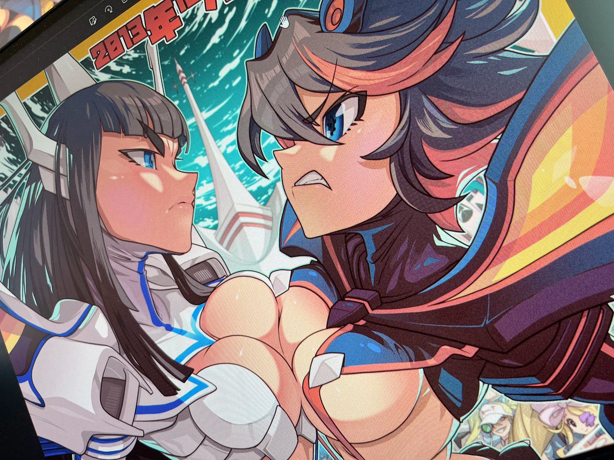 A little late, but happy 10th anniversary Kill La Kill! #edwinhuang #killlakill #satsuki #satsukikiryuin #ryuko #ryukomatoi Work in progress