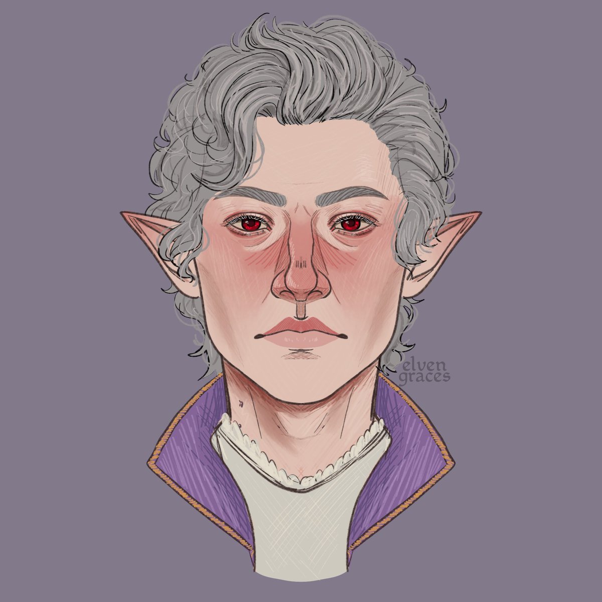 elvengraces's tweet image. spare a retweet for a starving artists for their birthday? 👉👈

i'm nova and i like drawing elves 🫶