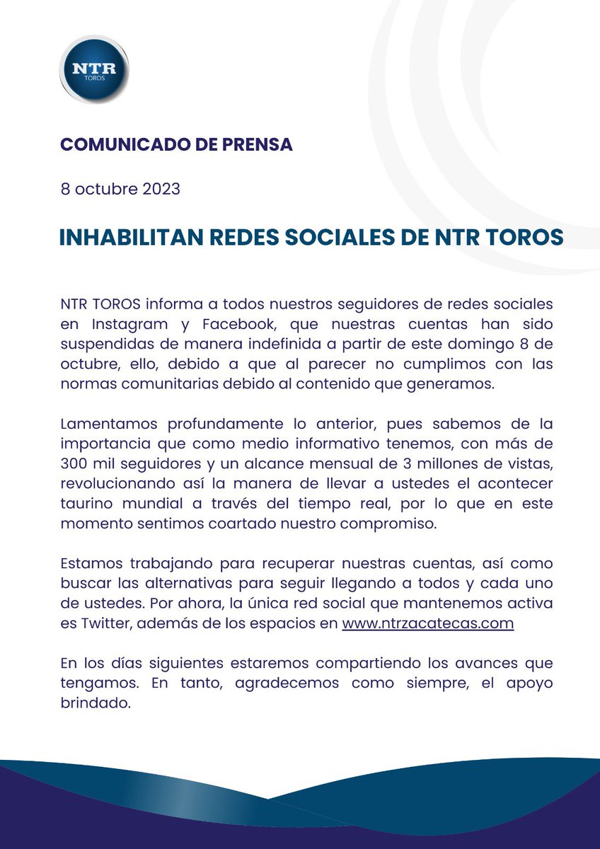 Todos estamos trabajando para nuestro regreso 🙌