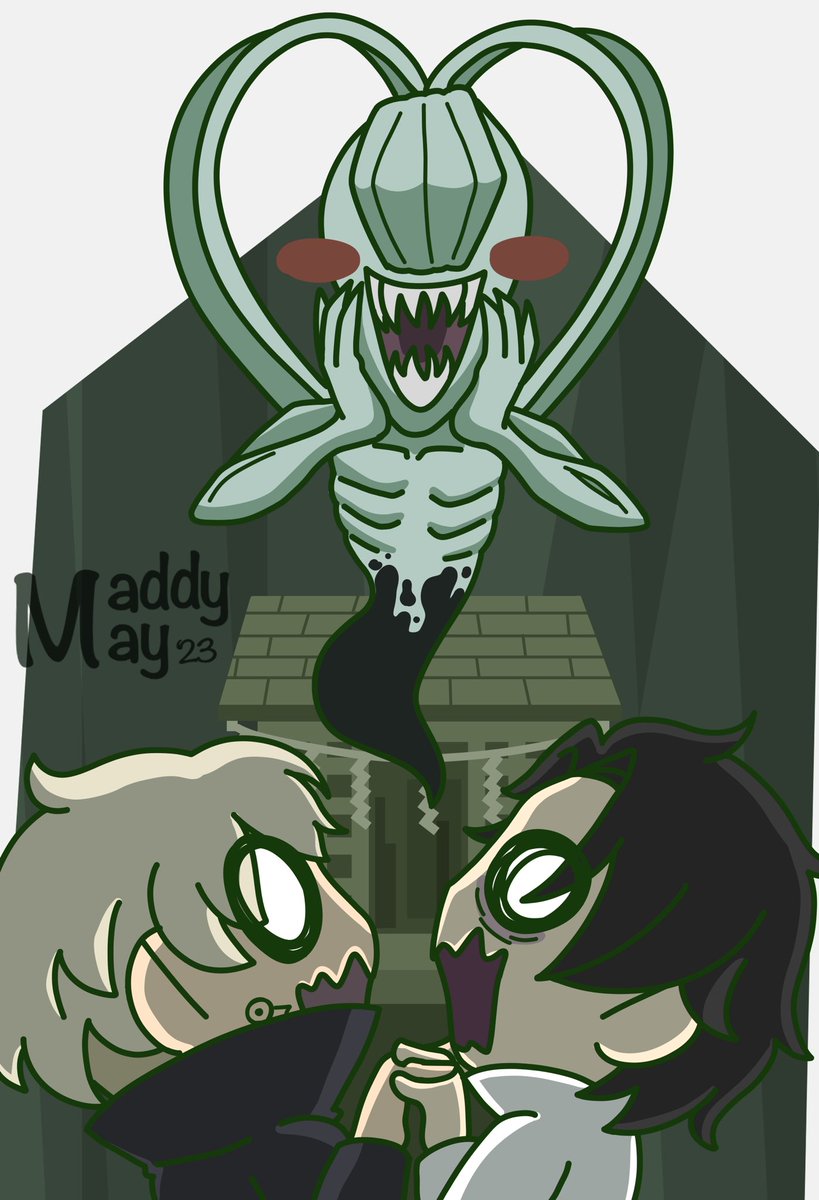 maddymaycreates's tweet photo. My piece for the @citrus_squad_ mini bang! I had the pleasure of teaming up with @SchrodingerDOA to illustrate their fic! It will be linked in the 🧵 
#jjk #inuokko #ottoge https://t.co/2IGe4e8490