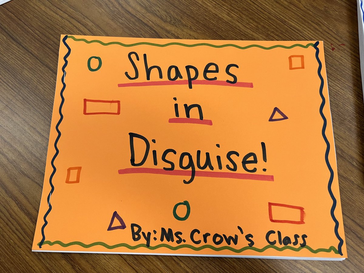 2D Shapes in Disguise! Everyone picked a 2D shape, turned it into something new, and we created a book for our classroom library #bengalpride
