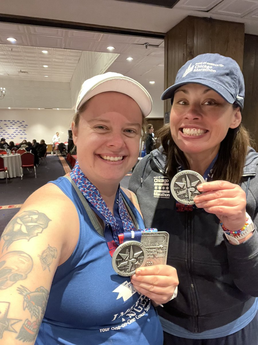 Also a huge shoutout to <a href="/lifeandlizdom/">Liz Ladewig</a> for not only completing the marathon but for being one of my biggest supporters from day 1. Spectating her in past marathons is what got me here today, and doing it for such an important cause makes it even better. Thank you, Liz.