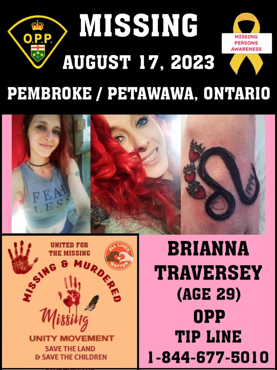 FindWorldwide's tweet image. EVERYONE PLEASE SHARE 

@OPP_ER &amp;amp; @OPP_CR &amp;amp; @OPP_HSD &amp;amp; @OPP_COMM_CR



#MissingAndMurderedUnityMovement &amp;amp; #MissingPersons &amp;amp; #BriannaTraversey &amp;amp; #PembrokeOntario &amp;amp; #PetawawaOntario &amp;amp; #OntarioCanada &amp;amp; #QuébecCanada &amp;amp; #Canada &amp;amp; #Unity &amp;amp; #Nationwide &amp;amp; #Viral