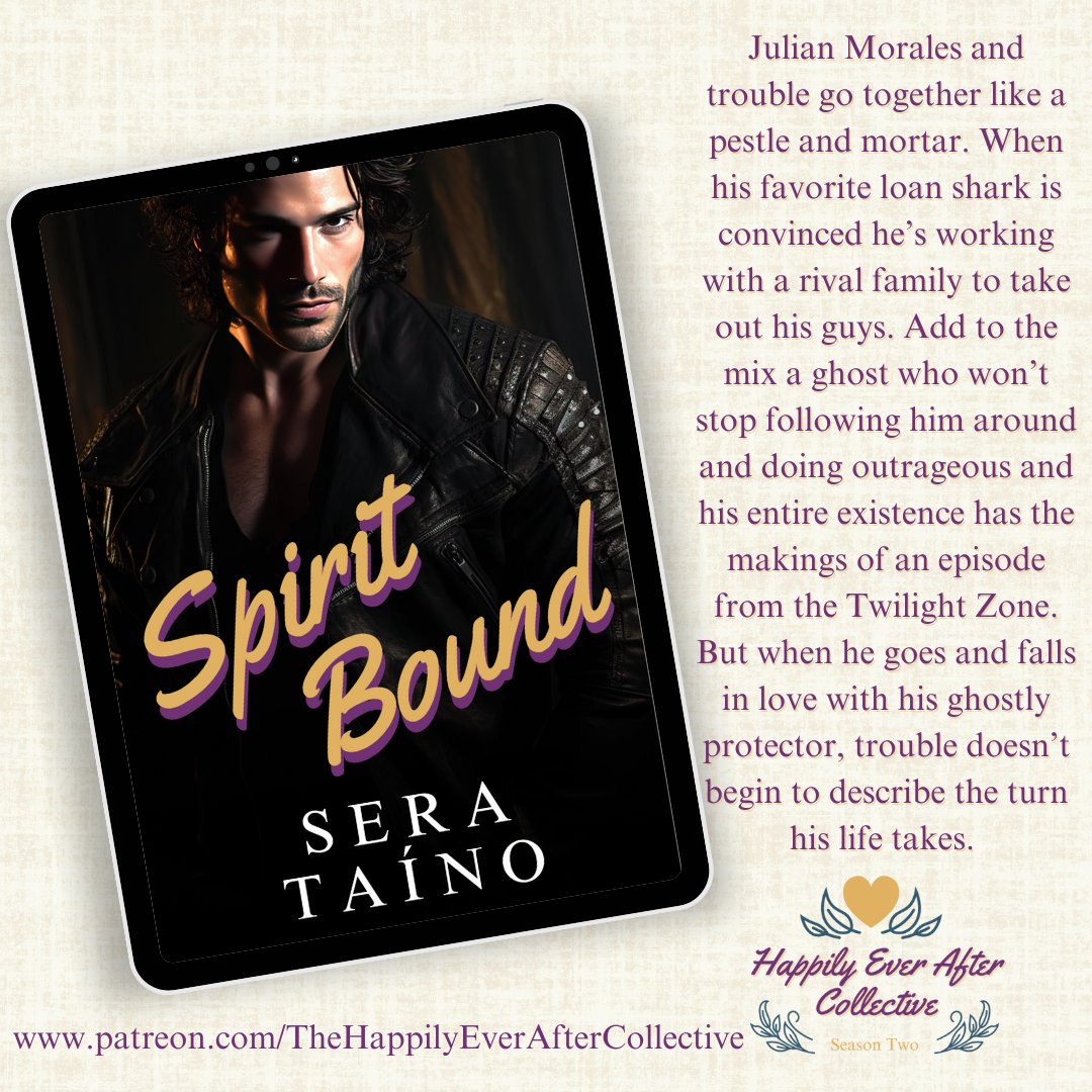 GabbiGrey's tweet photo. Julian Morales is alive. Aurelio Navarre is dead. That’s just the beginning. Spice up your Halloween with this ghost romance! Spirit Bound by Sera Taíno is exclusively available on the HEA Collective Patreon today! → https://t.co/xxca6BW4Kp https://t.co/gMyCTiXCFd
