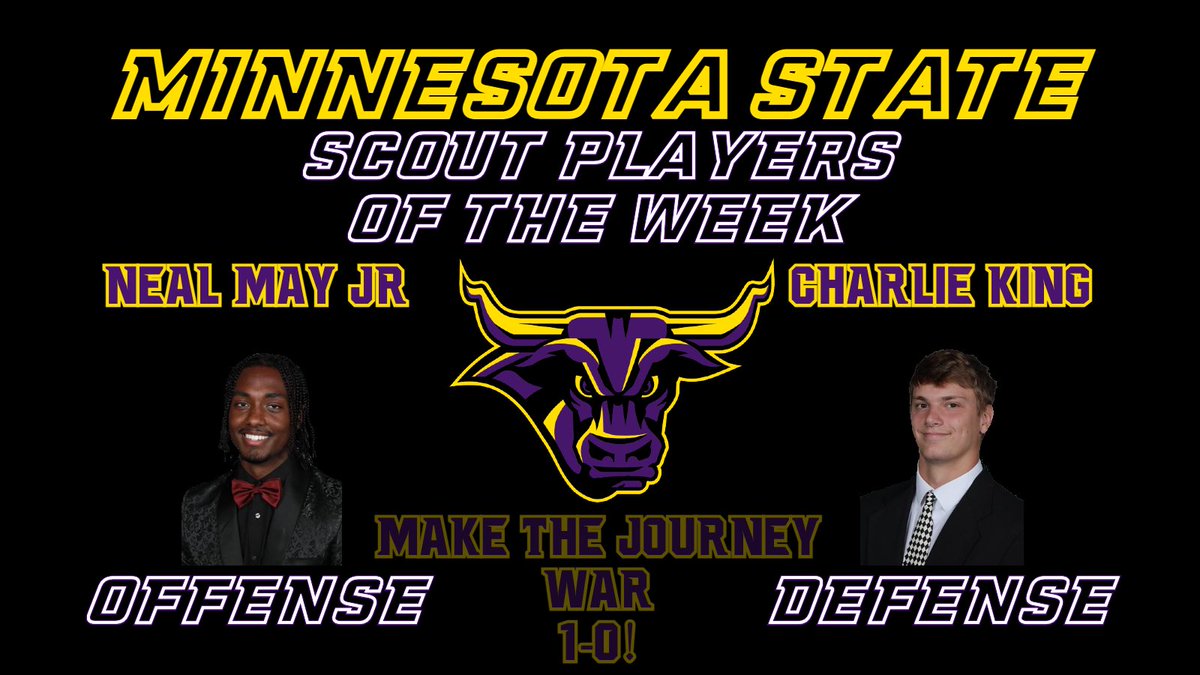 These men gave a really good look on scout these week. Good work @NealMayJr_ and Charlie King #MakeTheJourney #RollHerd #HornsUp #C2BE #WAR #BAW #AllGasNoBrakes 1-0!