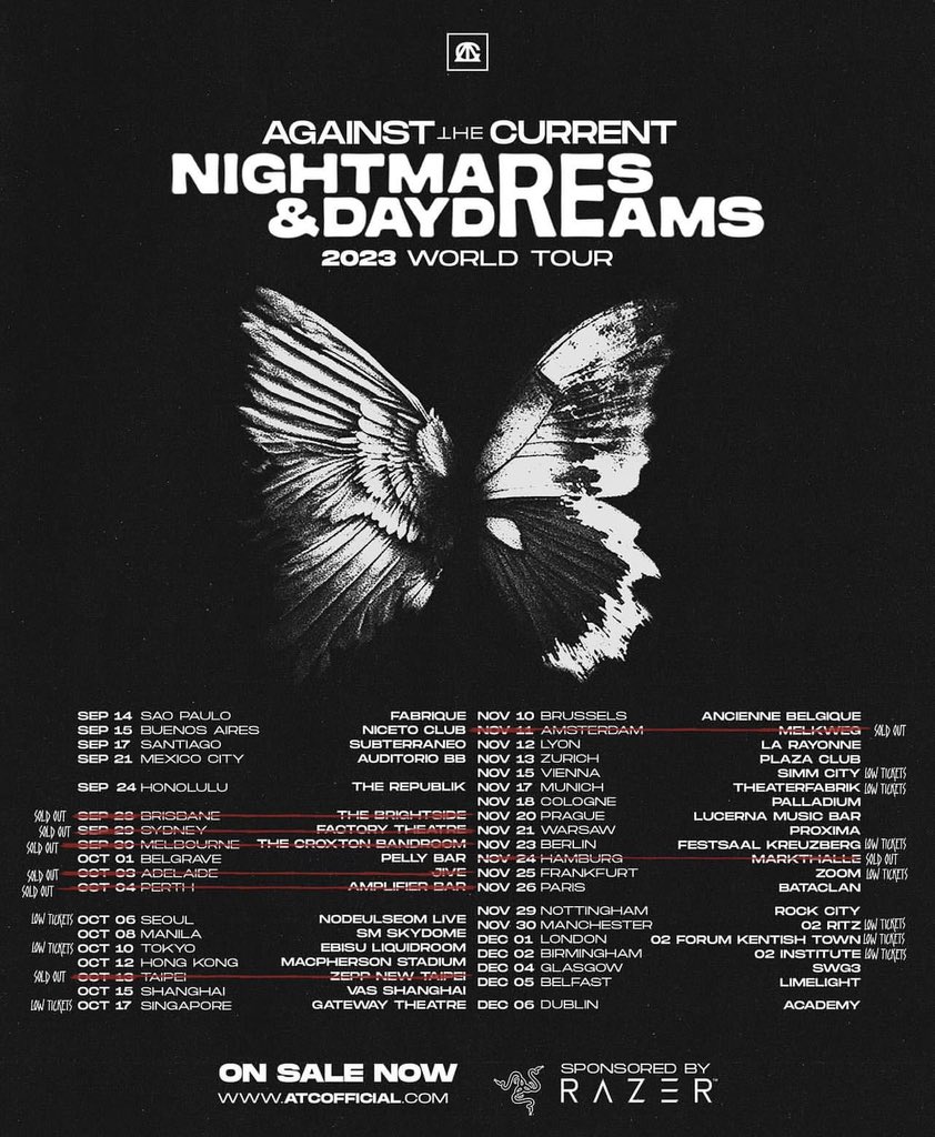 ChrissyCostanza's tweet photo. After Tokyo we just have Hong Kong, Taipei, Shanghai and Singapore left here in Asia!

Tickets for EU/UK after that are selling out fast so don’t forget to grab yours if you don’t wanna miss out! A lot of shows are already at low tickets or about to be! 🫶🏼🖤 https://t.co/8TOktTV5zD