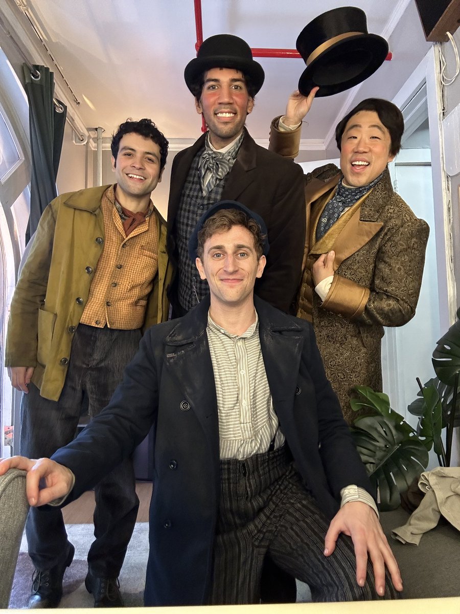 raymondjlee's tweet image. Room 11 represented today at @SweeneyToddBway. We each went on for one of our cover tracks. Love these guys so much. #Broadway #Understudy #Room11 #SweeneyTodd #Covers