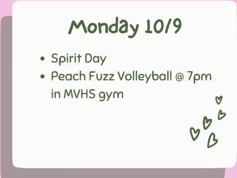 Homecoming Events for Monday, October 9, 2023!!