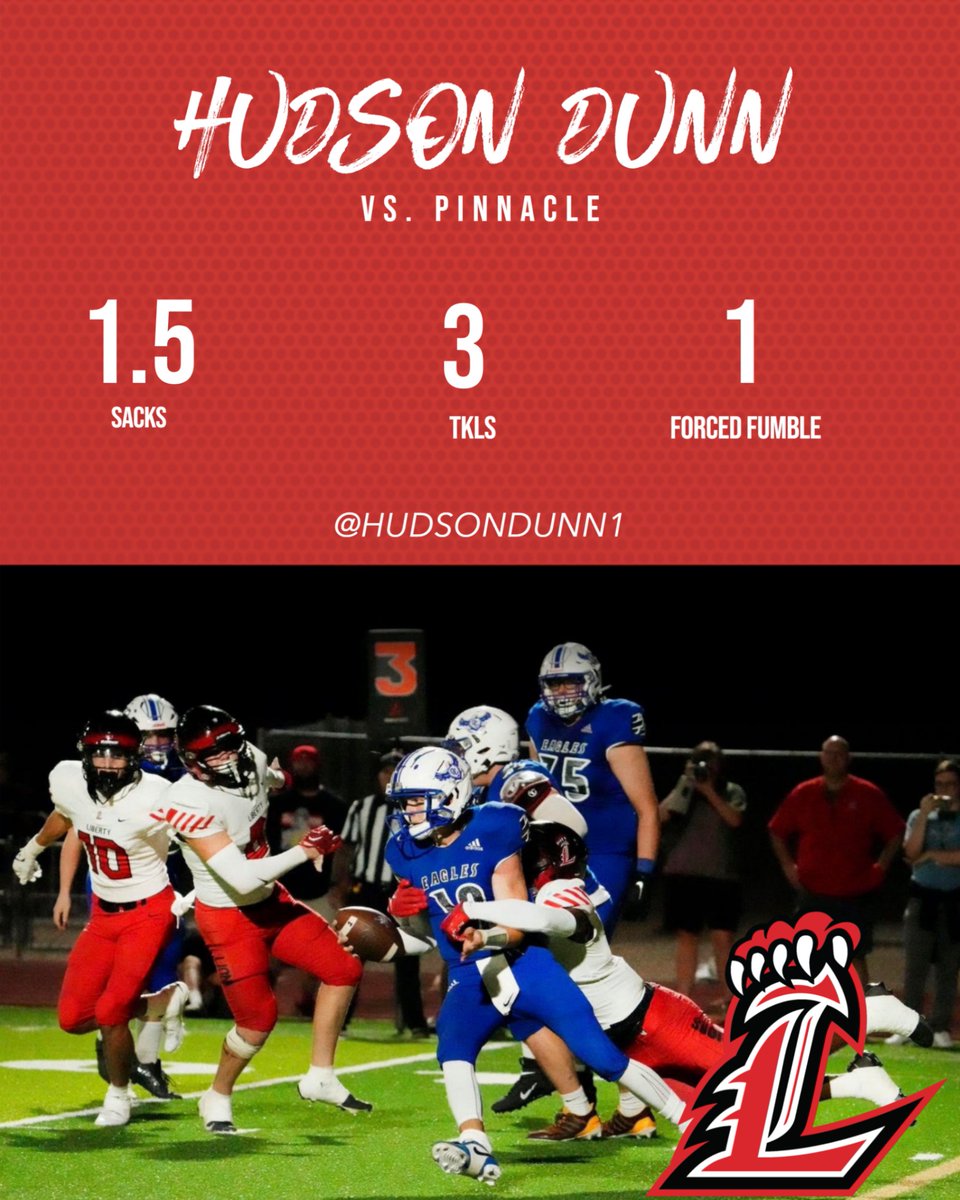 A sophomore and 2nd in 6A in sacks. Hudson Dunn is a phenomenal talent who will be the next great pass rusher out of AZ. @hudsondunn1 6'1 215 OLB 2026