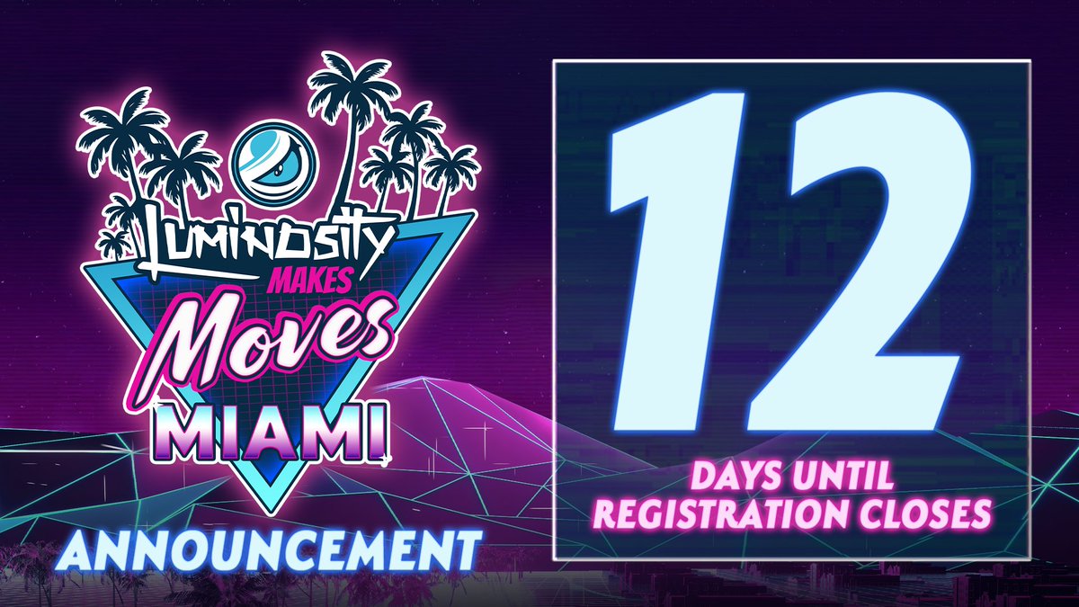 YoLetsMakeMoves's tweet photo. 🚨 ATTN: All Miami-bound gamers 🚨

Registration for #LMMM ends in less than two weeks! Don't be the one person in your friend group that forgot to sign up, and DEFINITELY don't be the guy that messages Joe/Max/Cagt to be added to bracket.

Join us today with the link below! https://t.co/uAskGmRFPT