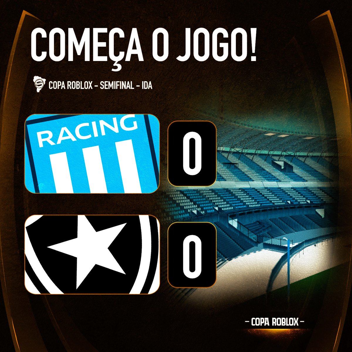 Copa do Brasil de R Taca - Fato curioso: TODAS nossas transmissões de  jogos da Copa Roblox