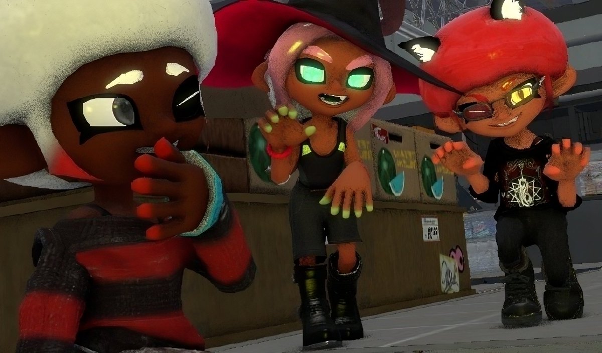kkensaa_'s tweet photo. SPLATOBER W/ @squidyurii AND @VblSpl ⁉️
. 
#sfm #splatoon #Splatober2023 https://t.co/udxzBGU6aX
