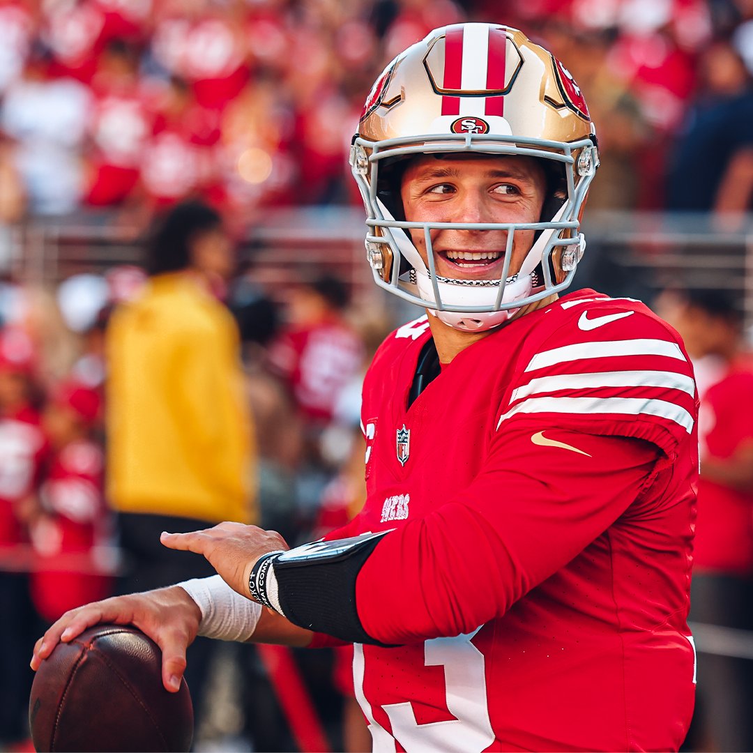 49ers's tweet photo. Primetime Purdy. 

#DALvsSF https://t.co/BcHDDVi4zi