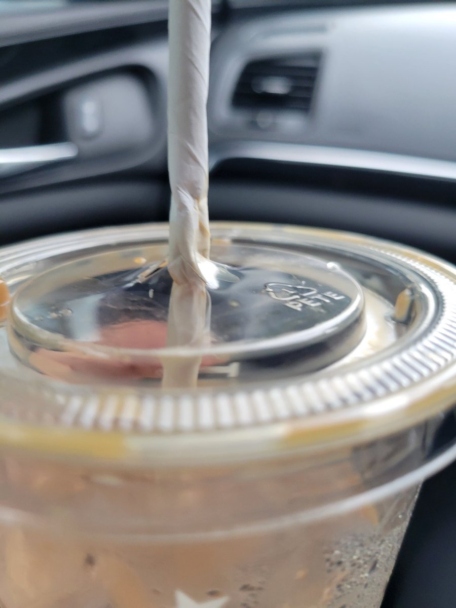 didistar's tweet image. Overpriced iced coffee with a paper straw that doesn't work! Cheers @Pret