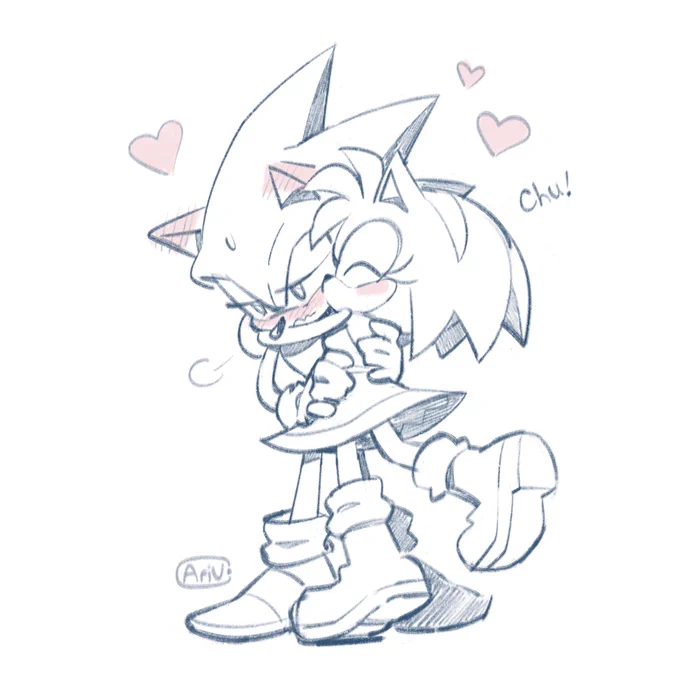 #sonamy jumpscare. They're so silly 