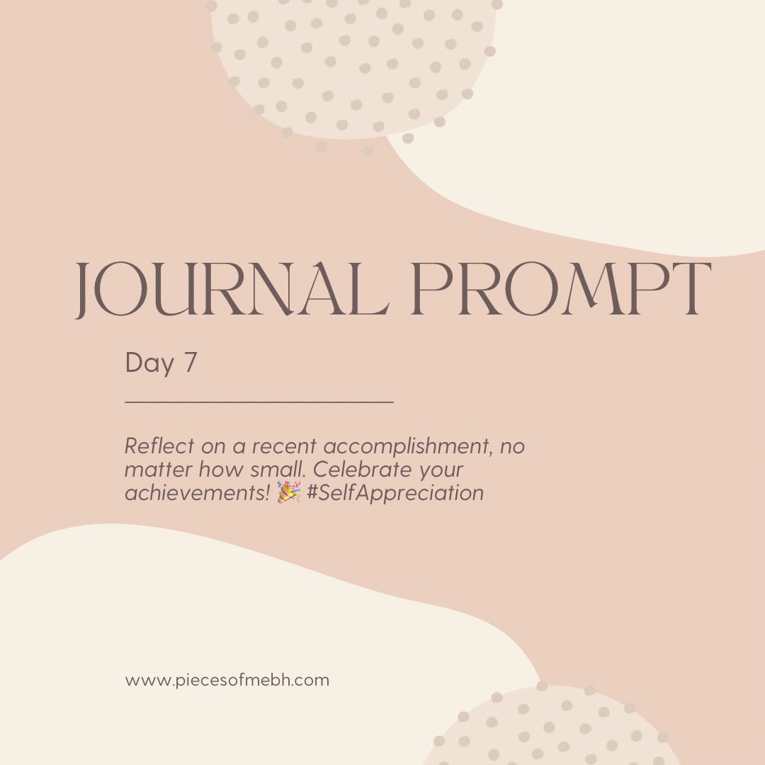Journaling Day 7  📓  ✍🏾 
Celebrate a journey filled with hard work, determination, and endless passion! From the countless hours of effort, to the setbacks that only made you stronger, every step was worth it. 🌟 Today, raise a toast to all the dreams you’ve turned into reality.