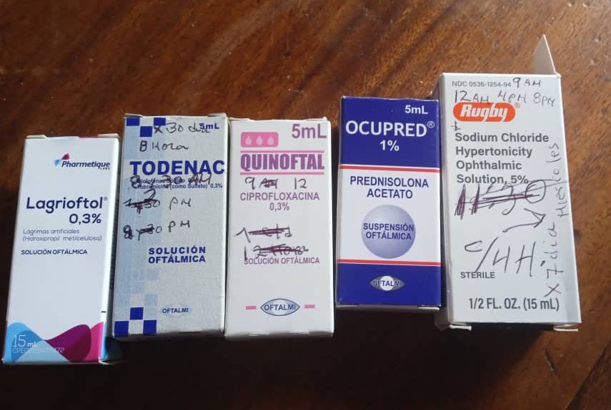 AlexaGomezDos's tweet photo. Buenas noches. Se busca éste tratamiento para un paciente que fue operado de la vista y no cuenta con los recursos para las medicinas. Si alguna institución o particular tuviese alguna de ellas en donación, por favor contactarme. Muchas gracias 🙏🏼 #Caracas https://t.co/wdYo8TnPcL