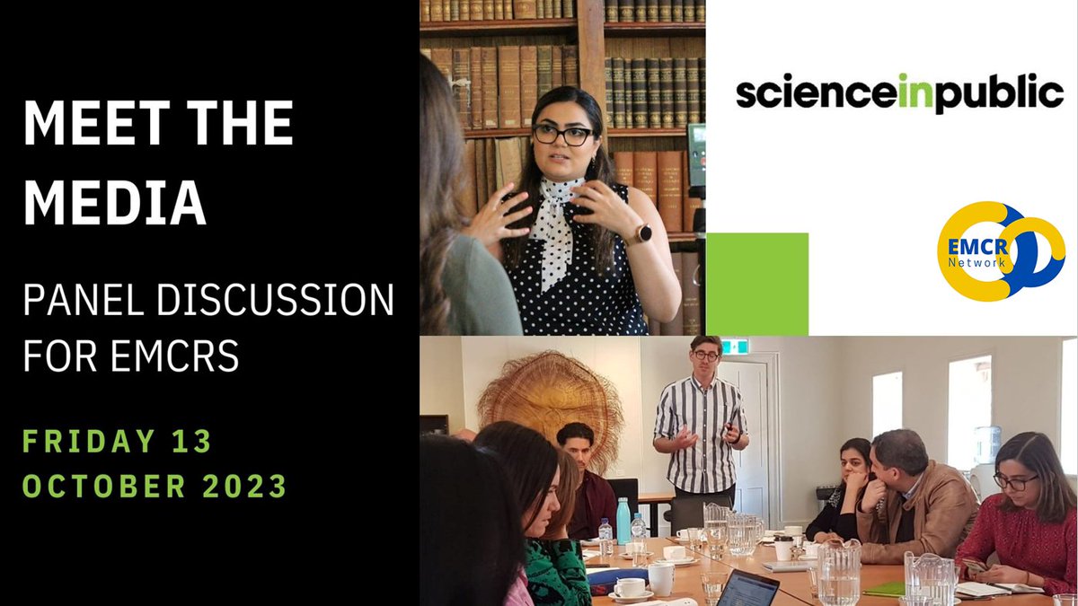 UWA Research (@uwaresearch) on Twitter photo NEARLY FULL!
Meet the Media - a panel discussion for EMCRs looking to make an impact
Fri 13 Oct, IOMRC
👉tinyurl.com/yje3xh69
UWA EMCRs - learn from science communicators <a href="/scienceinpublic/">Niall Byrne</a> plus a panel of local journalists from TV, print, radio.
<a href="/UWA_EMCRN/">UWA Early and Mid Career Researcher Network</a> NEARLY FULL!
Meet the Media - a panel discussion for EMCRs looking to make an impact
Fri 13 Oct, IOMRC
👉tinyurl.com/yje3xh69
UWA EMCRs - learn from science communicators <a href="/scienceinpublic/">Niall Byrne</a> plus a panel of local journalists from TV, print, radio.
<a href="/UWA_EMCRN/">UWA Early and Mid Career Researcher Network</a>