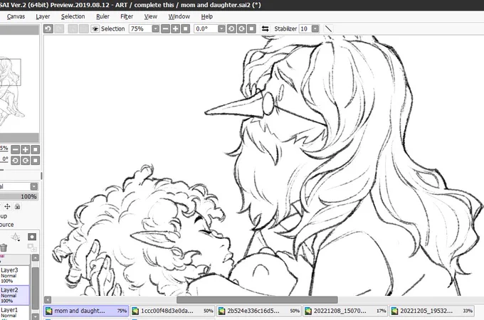 just a mom and his daughter