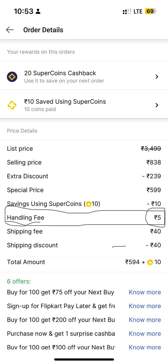 KabirswamiKSCK's tweet photo. @Flipkart tho sab jaga loot lere cod me handling fee aur package keliye b fee waha @Flipkart waha loot lo hame Indians ko @flipkartsupport @TrakinTech @AmreliaRuhez @GyanTherapy #FlipkartBbdsale #flipkartscam #flipkartshouldbebanned #FlipkartYeKyaChalRahaHai https://t.co/iqdVHGxBT6