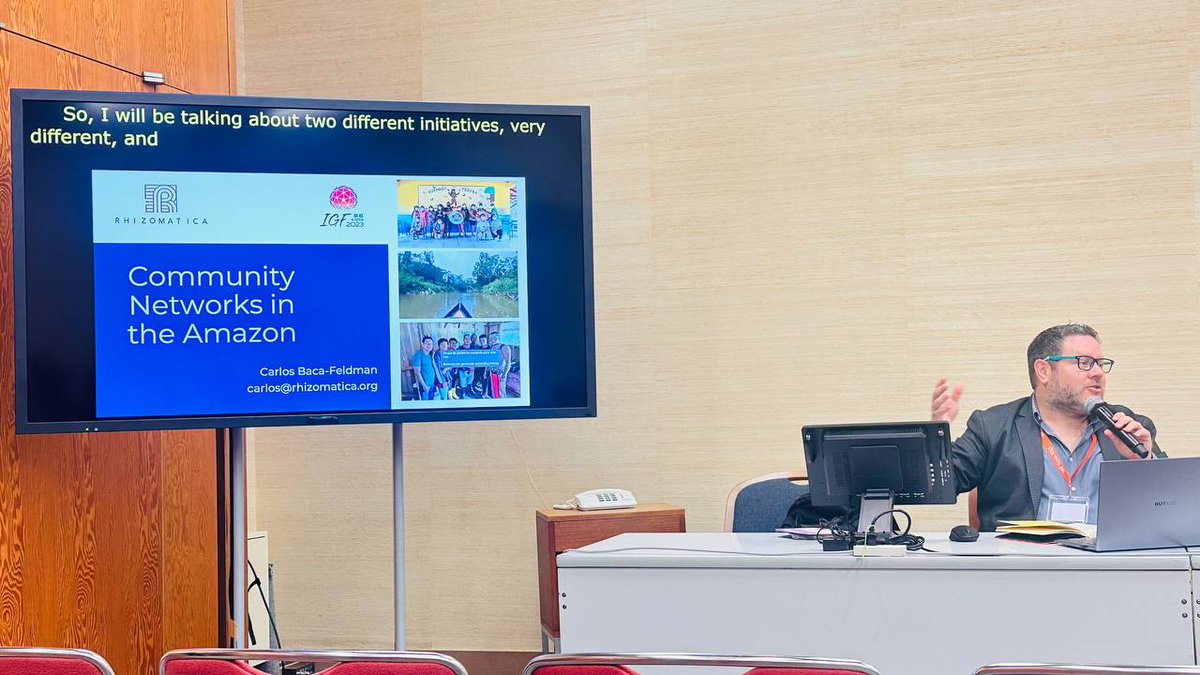 carlosbaca83's tweet image. Ayer tuvimos un primer día del @intgovforum 2023 lleno de reflexiones acerca de las redes comunitarias / Yesterday we had a great #IGF2023 starting full of reflections about #CommunityNetworks