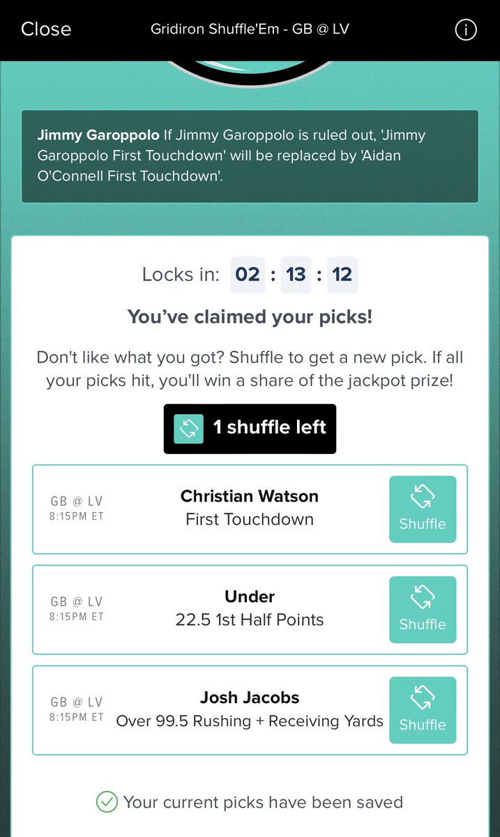 DavesSportsBets's tweet photo. How do you feel about my @FDSportsbook #GridironShuffle for tomorrow!? #bettingtwitter https://t.co/RVTgdZ3PEu