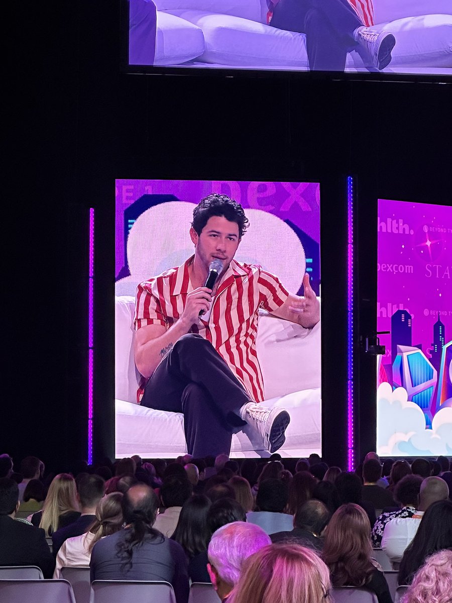 Thank you @nickjonas for sharing your story @HLTHEVENT. You are an inspiration to kids with diabetes that living #WellBeyondMedicine is possible. #NickJonas #KidsHealth #HLTH2023