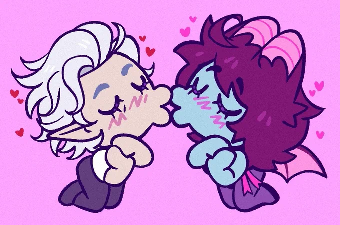 Because I'm healthy in the head I made a kissy Astarion emoji for discord last night so I can be more insufferable to my friends 