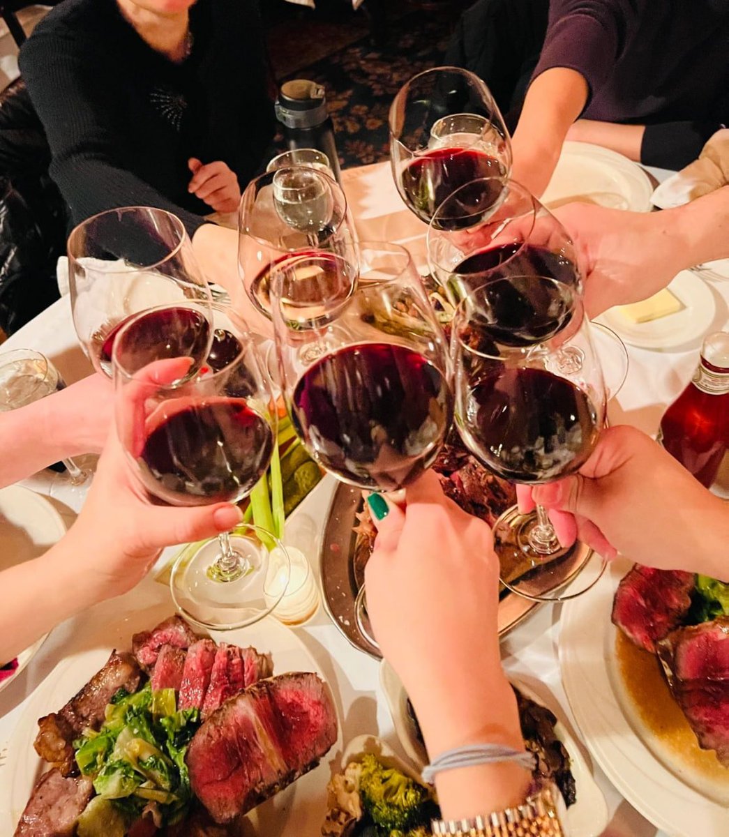 Dinner with friends after a busy week