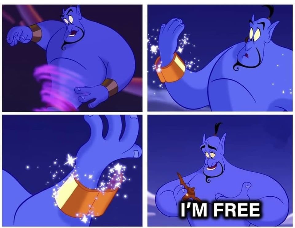 aBITofmed's tweet photo. How it feels when the semester/rotation ends https://t.co/pE2PCY9E0C