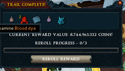Zorb49's tweet photo. My master clue luck is insane. I got a OSH then around 70 caskets later I got DOUBLE DYE casket (blood/shadow dye) then around 15 caskets later I got a ice dye. https://t.co/wawtaUbDqN