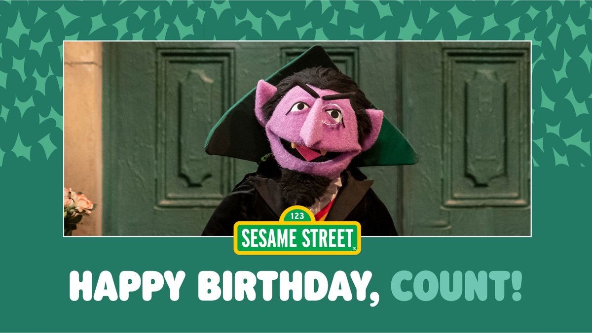 Happy Birthday, @CountVonCount! We can't wait to go batty bat at your party and dance the Lambaba. 🦇 #HappyBirthdayCount