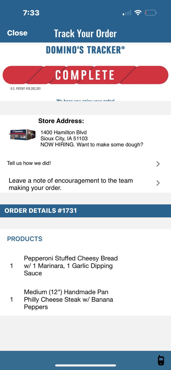 kshats's tweet photo. @dominos am I being pranked… be Fr.  #dominospizza #Dominos https://t.co/IjlCeE0js7
